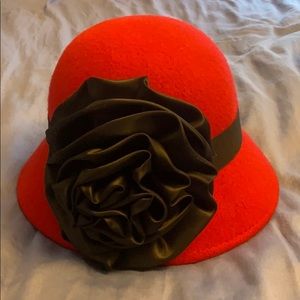 Red Wool Vintage-looking Hat